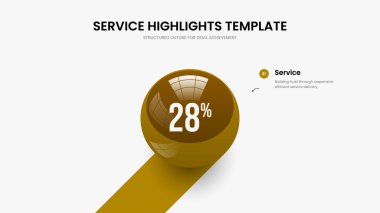 Şirket Çözümü Bir Adım Grafik Slayt Gösterisi Tasarımı. Bilim Kampanyası Sunum Şablonu Vektör İllüzyonu. Temiz Brifing 1 Seçenek Bilgisel Kaydırma Düzeni.