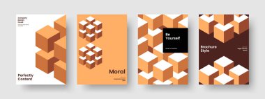 İzole edilmiş Flyer düzeni. Yaratıcı İş Sunum Şablonu. Soyut Poster Tasarımı. Rapor verin. Geçmişi. Broşür. Kitap kapağı. Pankart. Marka Kimliği. Portföy. Broşür. Not defteri. Katalog