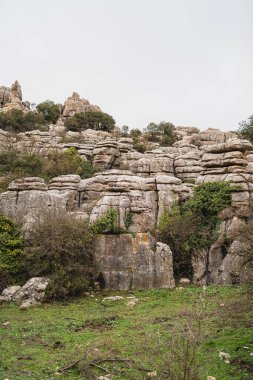 Hampi 'nin kayaları. Hindistan 'ın antik Hampi tapınağı..