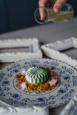 Tatlı kek tabağı.