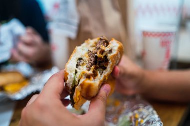 Lezzetli Asya fast food manzarası