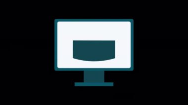 Animated Online education icon designed in flat icon style, business or finance concept icon.