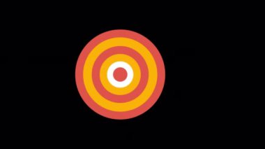 Animated Goal icon designed in flat icon style, business or finance concept icon.