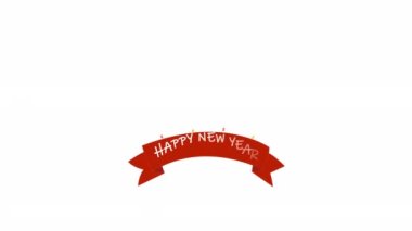 Animated 2022 icon designed in flat icon style, New Year party concept icon.