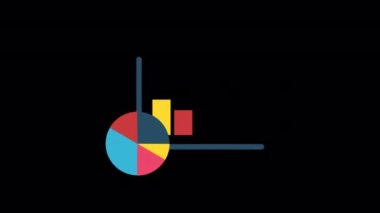 Animated Growth Statistics icon designed in flat icon style, development concept icon