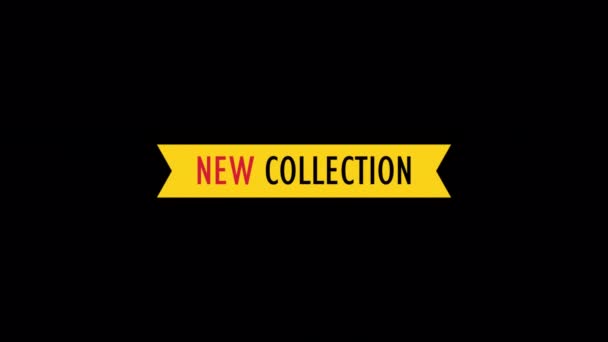 Animated New Collection Icon Designed Flat Icon Style Collection Items — Stok video