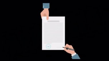 Canlandırılmış form simgesi düz simge biçimi, resmi form konsept simgesi olarak dizayn edildi