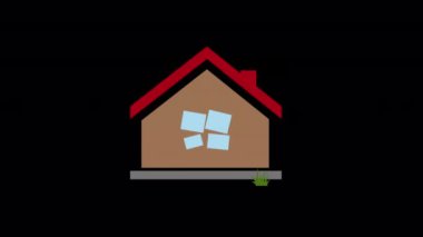 2d Animated House sold icon, Buy new house icon, real estate concept icon, Creative house sold house icon for web design, templates, infographics, and more.