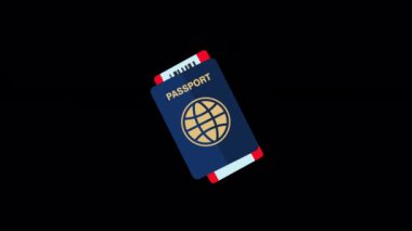 2d Animated Passport icon. Simple icon from vacation collection. Creative Passport icon for web design, templates, infographics and more.