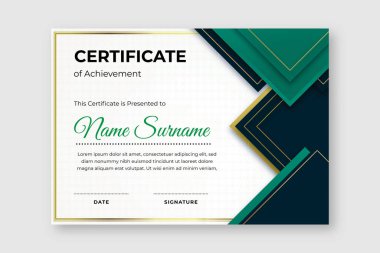 Başarı şablonu sertifikası