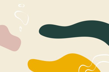 Düz el çizimi şekilleri çizgi arkaplan vektörü