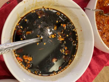 Delicious blended ketchup sauce complementary for various main menus in a restaurant.