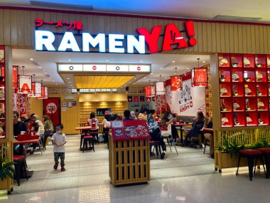 Yogyakarta, Desember 2022. Ramen ya, is a ramen restaurant in a mall
