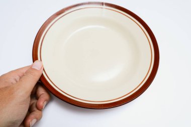 boş tabak izole edilmiş beyaz