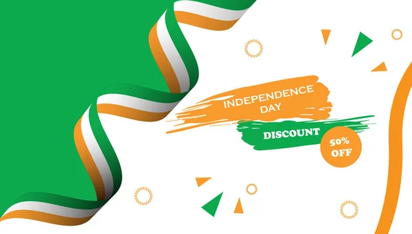 Indiase Onafhankelijkheid Dag Speciale Verkoop Ontwerp — Stockfoto