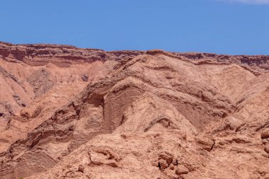 Stunning desert landscape near San Pedro de Atacama, the oasis of the most arid desert of the world in Chile