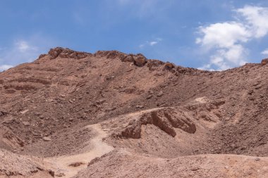 Arid Catarpe valley in Atacama, the most arid desert of the world in Chile