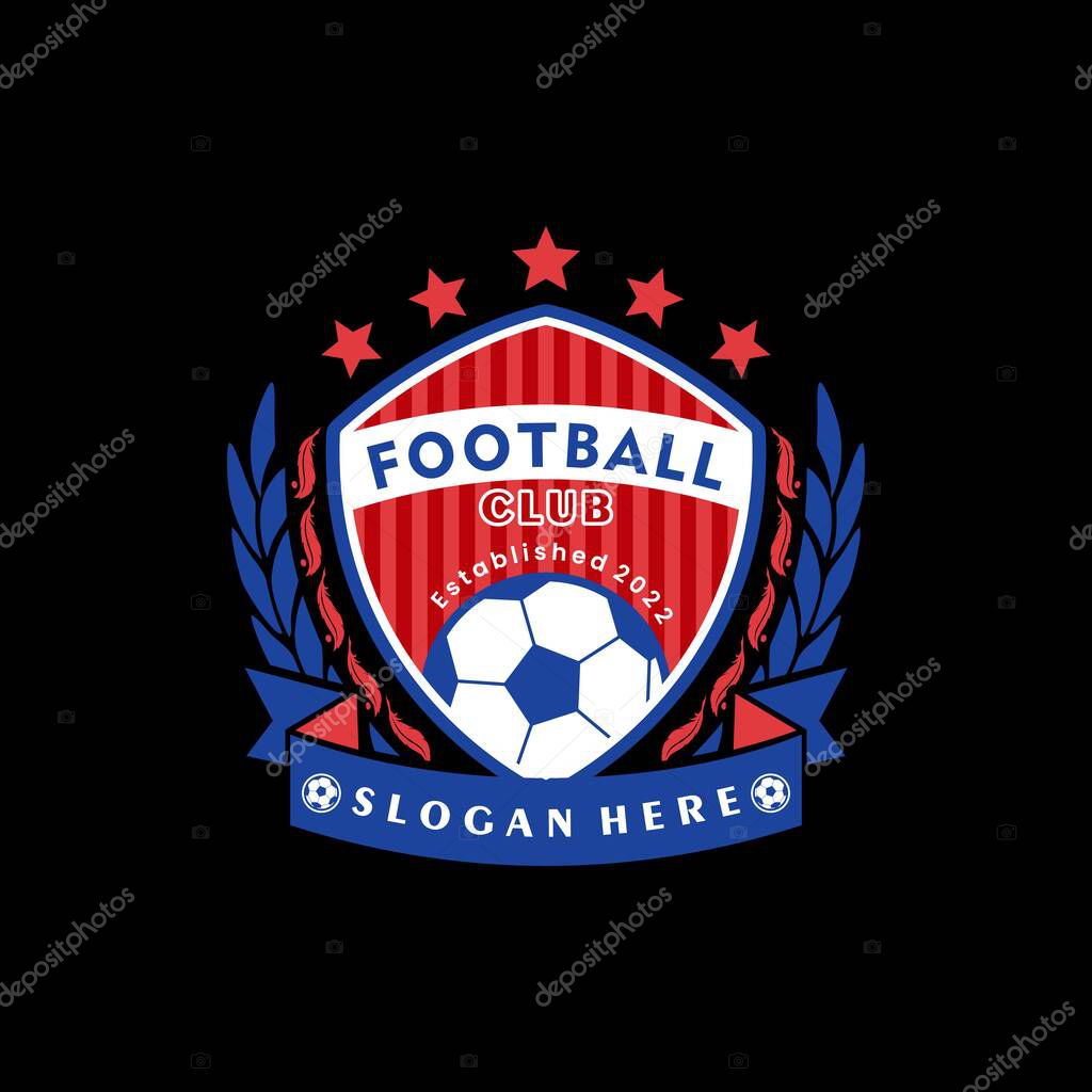 Football Soccer Team Logo Template Vector Design