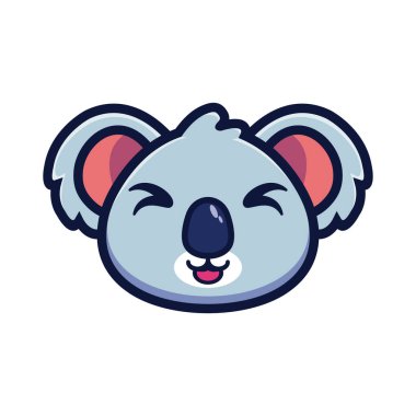 art illustration design concept mascot symbol icon head animal of koala