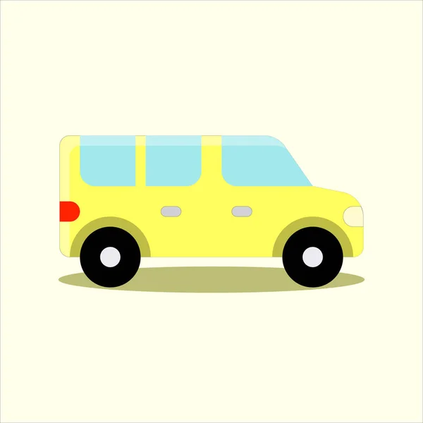 Aile Arabasının Resim Simgesi Simge Taşıma Logo Tasarımı Aracı — Stok Vektör