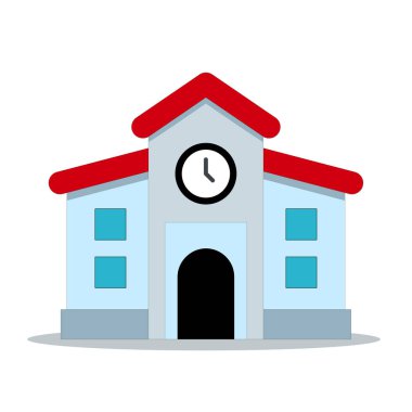 art illustration symbol icon logo building construction design concept of big house build urban city business