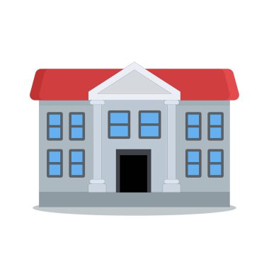 art illustration symbol icon logo building construction design concept of big house build urban city business