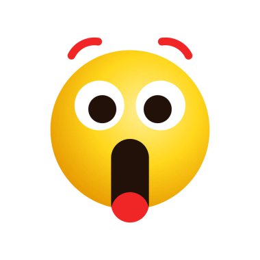 Art illustration Design Emoji face expression symbol emoticon of shock