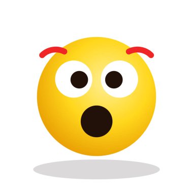 Art illustration Design Emoji face expression symbol emoticon of shock