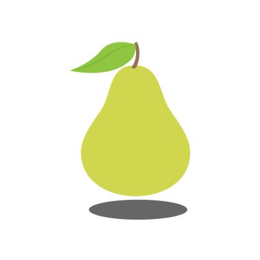 Art illustration sign logo fruits vector symbol icon of pear