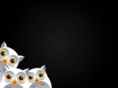 Art illustration background seamless design concept colorful icon symbol logo of white owl