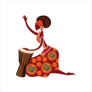 art illustration abstract background pattern seamless icon symbol culture asian of drum player traditional indian