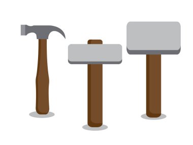 Art illustration symbol icon object work tools design handy worker logo of hammer