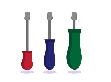 Art illustration symbol icon object work tools design handy worker logo of screwdriver