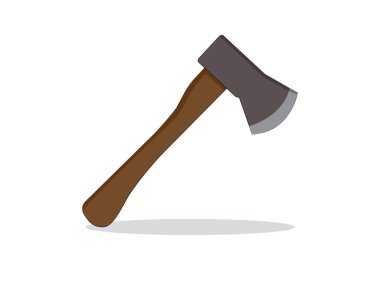 Art illustration symbol icon object work tools design handy worker logo of axe