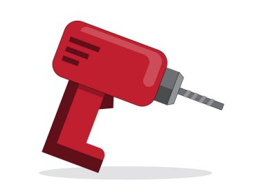 Art illustration symbol icon object work tools design handy worker logo of drill