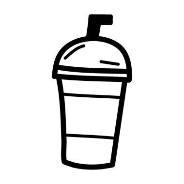 Art illustration symbol flat icon colorful design concept logo of juice drink milkshake