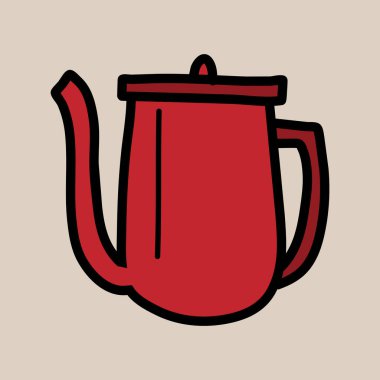 Art illustration symbol flat icon colorful design concept logo of coffee cup