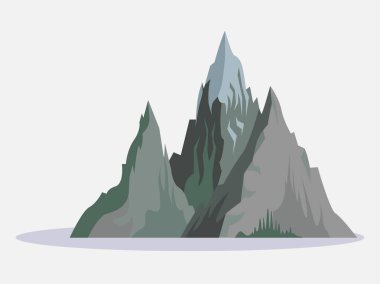Art illustration background mount landscape hill design concept seamless cliff nature of mountain canyon