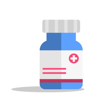 Art Illustration Design Concept Symbol Logo Icon Tools Medical clinic Health Care Of Medicine Bottle