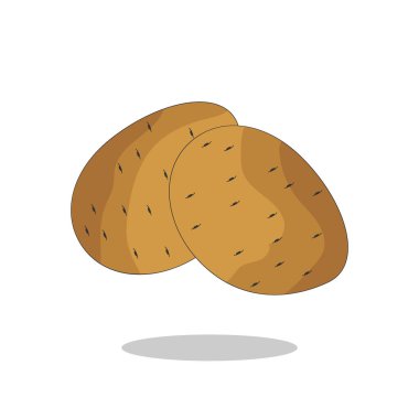 Art illustration Symbol logo botany design concept icon vegetables of potato