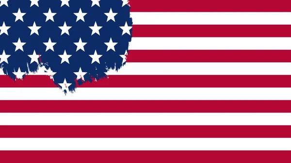 Art Illustration Design Concept Symbol Banner Background Flag America Icon — Vettoriale Stock