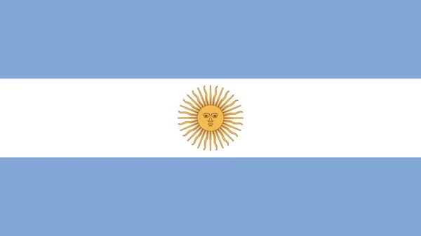 Art Illustration Design National Flag Sign Symbol Country Argentina — Stockový vektor