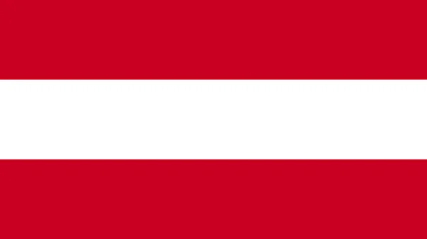 Art Illustration Design National Flag Sign Symbol Country Austria — Stockový vektor