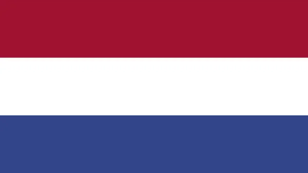 Art Illustration Design Bandeira Nação Com Símbolo Sinal País Holanda — Vetor de Stock