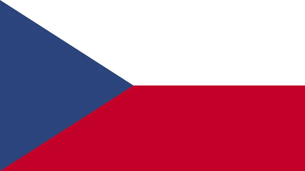 Sztuka Ilustracja Projekt Narodowy Flaga Symbolem Kraju Czech — Wektor stockowy