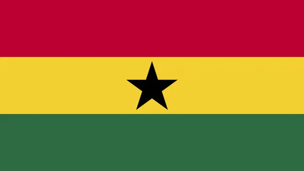 Art Illusztráció Tervezés Nemzet Zászló Jel Szimbólum Ország Ghána — Stock Vector