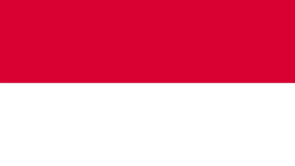 Art Illustration Desain Bendera Bangsa Dengan Simbol Negara Indonesia - Stok Vektor