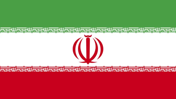 Art Illustration Design Bandeira Nação Com Símbolo Sinal País Irã — Vetor de Stock