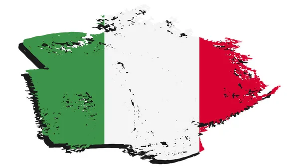 イタリアの記号国とアートイラストデザイン国旗 — ストックベクタ