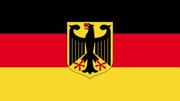 Флаг Страны Художественного Оформления Символом Страны Знака Германии — стоковый вектор